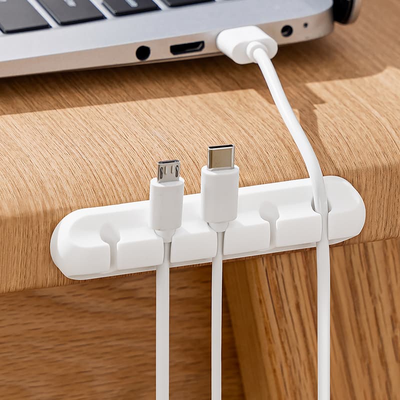 Desktop Cable Organizer for Phone Charging Cables, Network Cables, Routing and Storage, Adhesive Clip, Data Cable Organizer, Holder