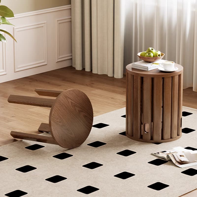 Solid Wood Stools Can Be Stacked, Coffee Table Round Stools, Home Combination Stools, Dining Table Stools, New Chinese Style Stacking Stools