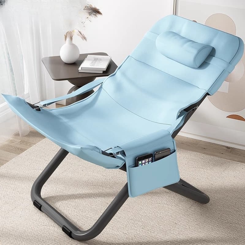 Bean Bag Small Sofa Casual Sofa Chair Single Balcony Recliner For Home Computer Chair Casual Plaid Sedentary Foldable