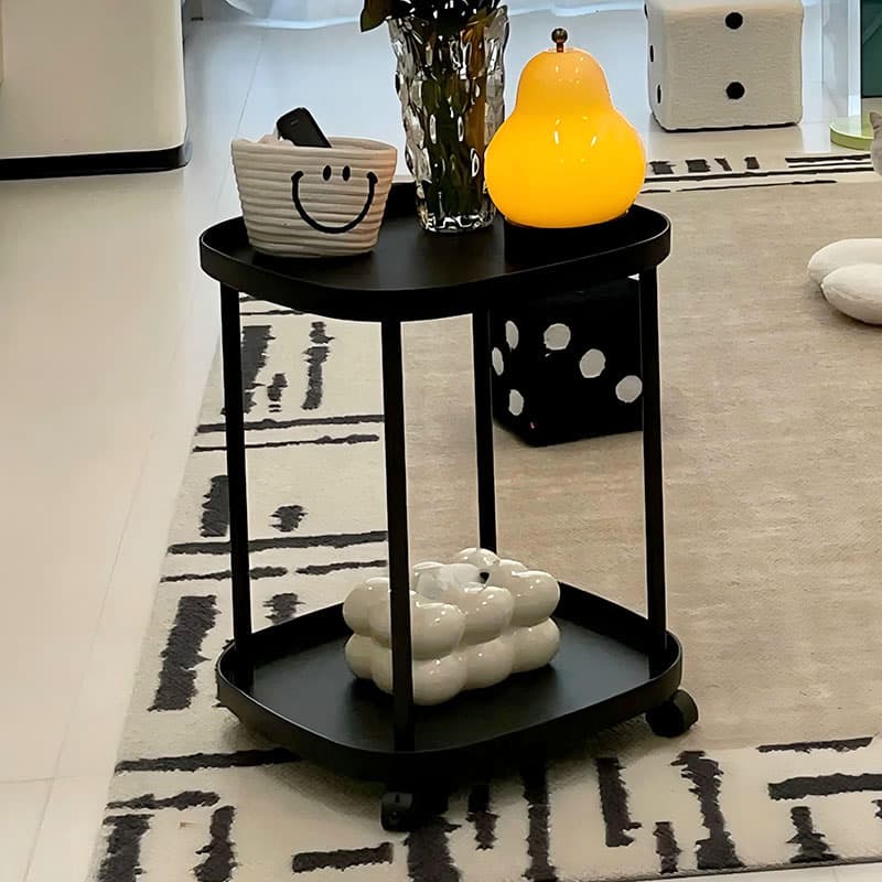 Sofa Side Table Mobile Cart Living Room Coffee Table Simple Modern Side Table Creative Storage Rack Bedroom Bedside Small Table