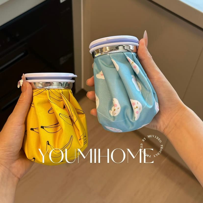 Cartoon Water-Filled Cold Compress Bag for Sprain Physiotherapy, Cooling Fabric Ice Pack, Outdoor Portable Foldable Cold Compress Ice Cube Ice Pack