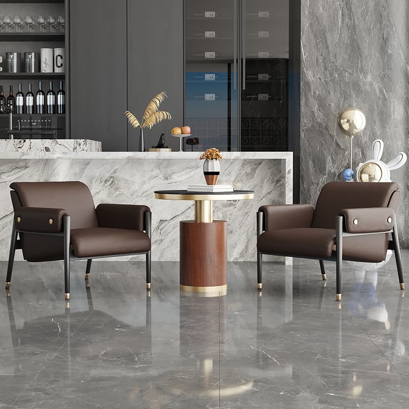 Light Luxury Single Sofa Chair Normcore Sofa Chair 4S Shop Negotiation Table and Chair Combination Club Waiting Area Reception Leisure Chair