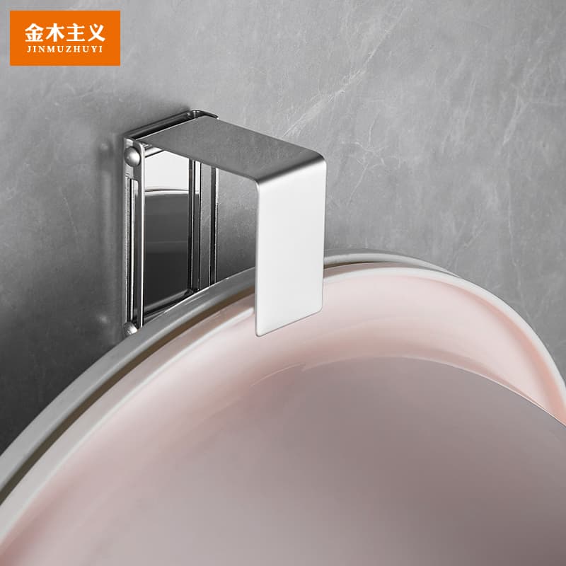 304 Stainless Steel Washbasin Storage Rack Bathroom Hanging Basin Organizer No-Drill Washbasin Holder Bathroom Shelf