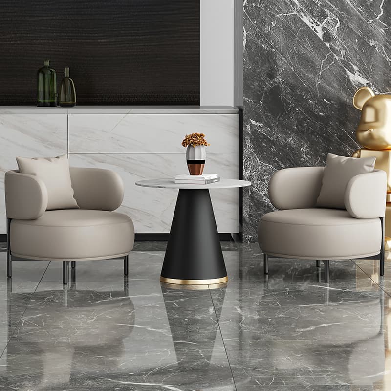 Light Luxury Single Negotiation Leisure Chair Reception Sofa Chair Spa Club Rest Area Table and Chair Combination Exhibition Hall Sofa Chair