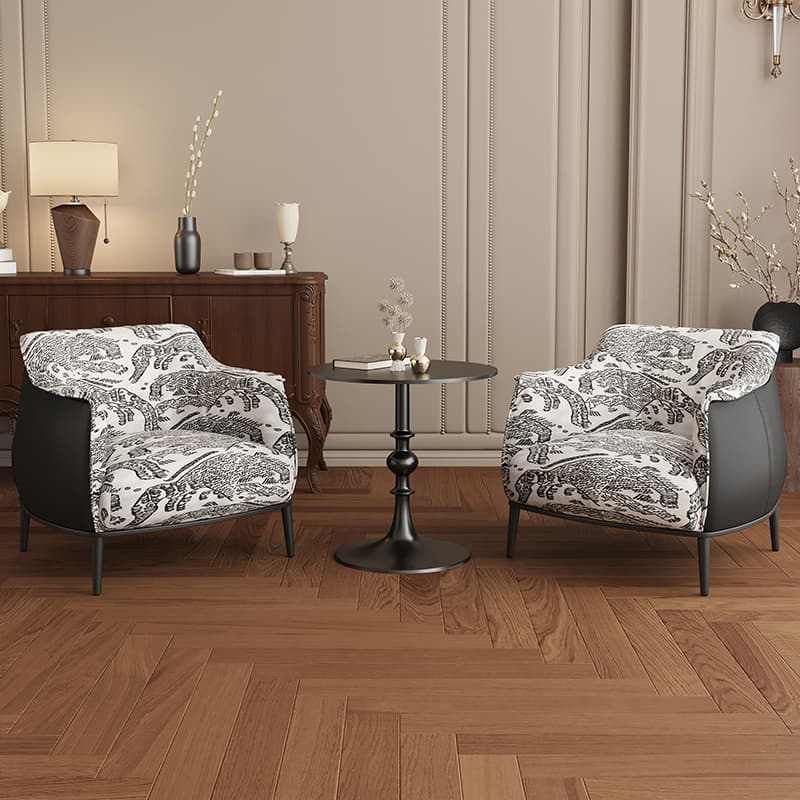 Antique Single Chair Bedroom Hotel Living Room Casual Bean Bag Sofa Chair Beauty Salon Rest Area Table and Chair Combination