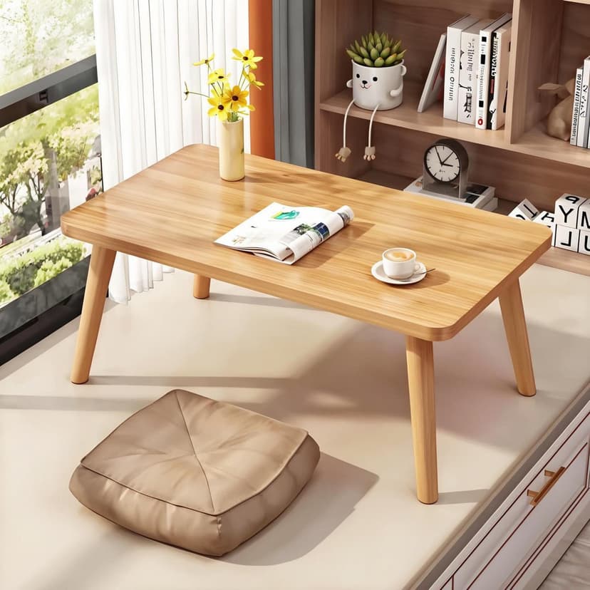 Bay Window Small Coffee Table Balcony Solid Wood Small Tea Table Living Room Bedroom Small Table Small Apartment Does Not Take up Space Simple Low Table