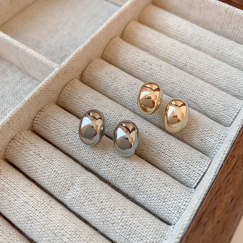 Earrings for Women Bead Earrings ins Metal Studs 2024 New High-End Earrings for Women