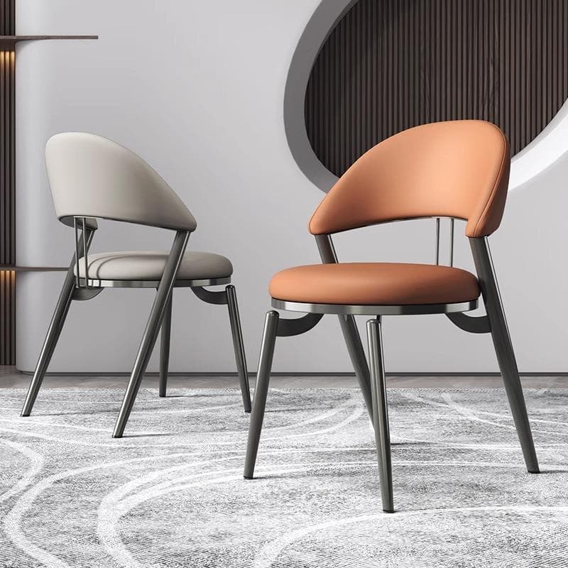 Italian Normcore Dining Chair 2024 New Chair High-End Simple Modern Multi-Functional Accessible Luxury Dining Table and Chair Back Stool