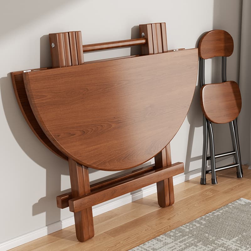 Folding Table Dining Table For Home Dining Table Outdoor Portable Square Table Storage Simple Round Table Small Table Table and Chair Suit