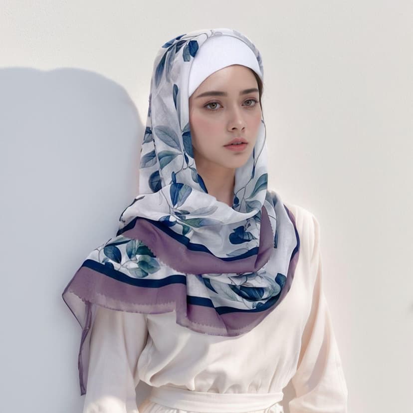 Square Elegant High-End Printed Silk Scarf for Women, New Autumn and Winter Style, Long Shawl Scarf for Mothers, Square Scarf