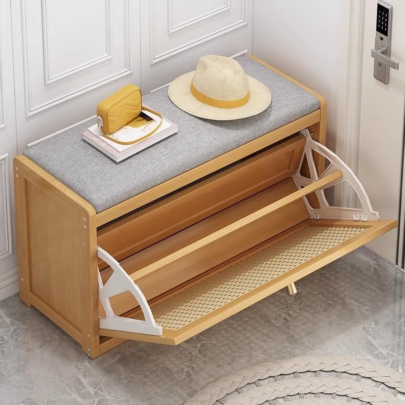 Shoe-Changing Bench for Entryway, Home Shoe Cabinet with Integrated Bench, Entryway Shoe Bench, Hallway Bedroom Long Bench for the End of the Bed