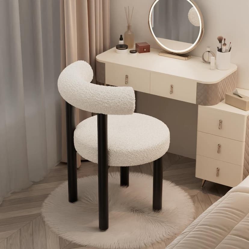 Computer Chair, Home Internet Celebrity Makeup Chair, Girls' Bedroom, Chubby Chair, Dressing Table Special Chair, Comfortable Sedentary Seat