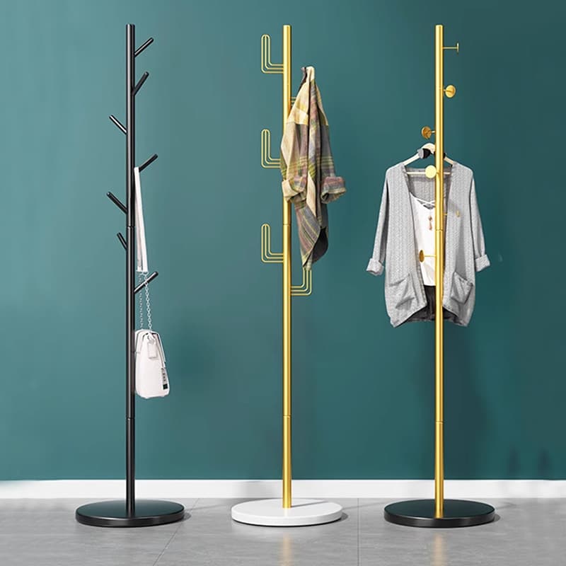 Clothes Rack, Floor-Standing Bedroom Coat Rack, Household Clothes Hanger, Thickened and Enlarged, Entryway Clothes Hanging Area, Creative Clothes Rod Rack