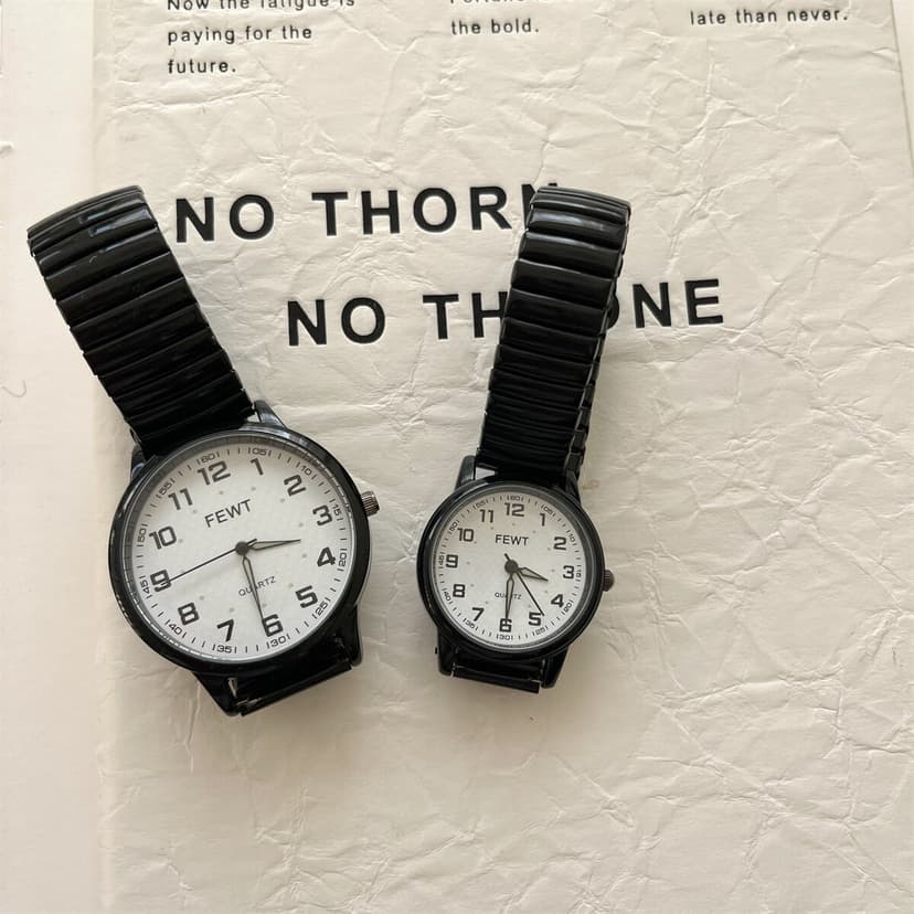 Retro Student Watch for Men and Women, Exam Digital Scale, National Exam Spring Strap, Universal Simple Niche Wristwatch