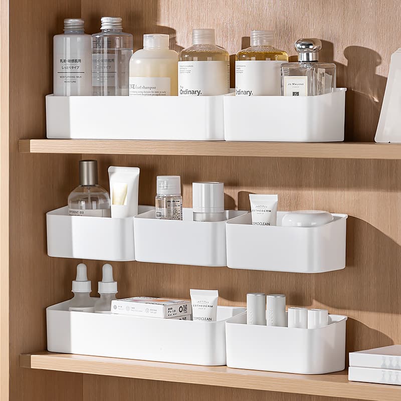 Mirror Cabinet Storage Box Wall-Mounted Lipstick Organizer Desktop Organizer Small Miscellaneous Storage Box Cosmetics Shelf