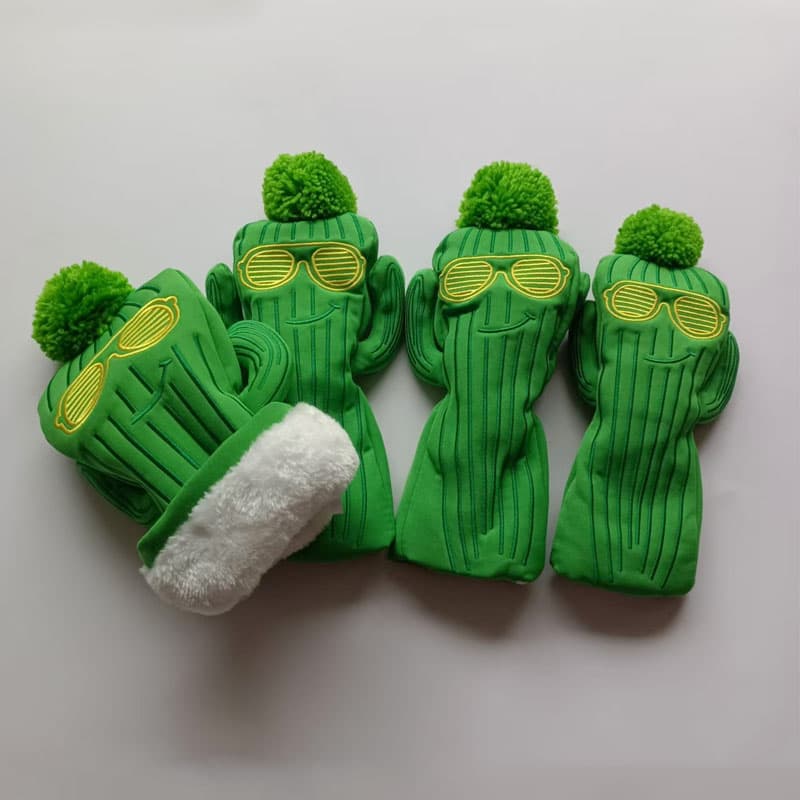 Golf Wood Club Cover, Fashionable and Personalized Cactus Hat Cover, Club Head Protective Cover