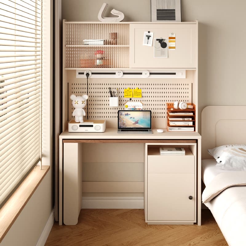 Balcony Multifunctional Table Integrated Wall Desk Cabinet Designer Desk Storage Rack Master Bedroom Bedside Table Cabinet