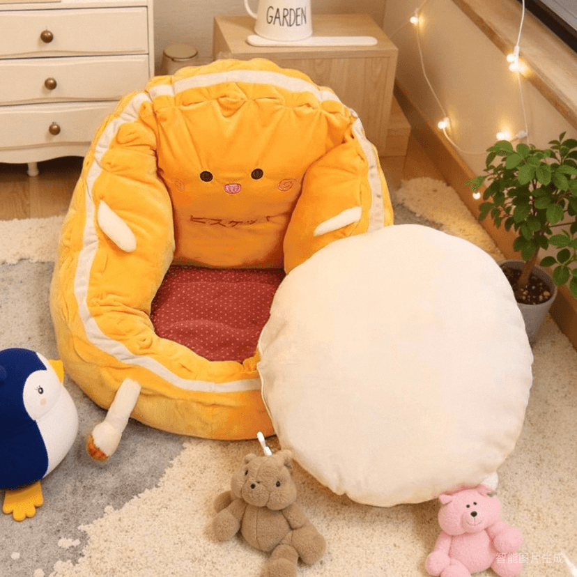 Cartoon Bean Bag Sofa kids Cute Baby Bedroom Bay Window Small Tatami Girl Mini Chair Reading Single