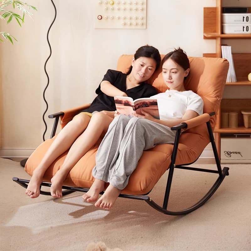 Lazy Sofa That Can Be Used for Sleeping and Reclining, Suitable for Balcony, Home Use, Leisure, Foldable, Double Backrest Chair, Rocking Chair, Recliner for Adults