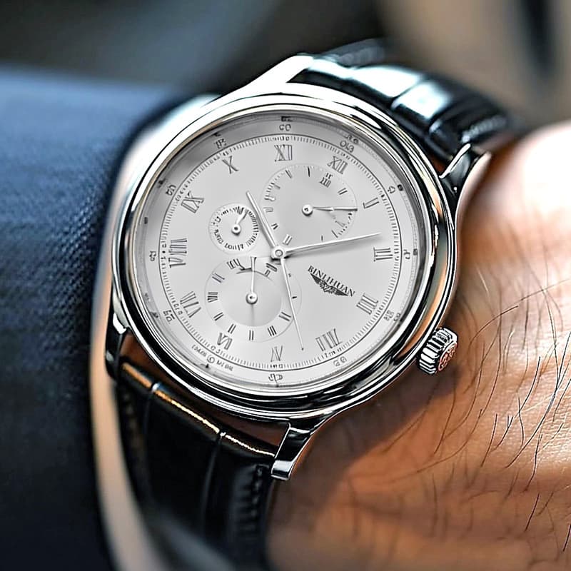 Binlihuan Genuine Domestic Watch for Men, Waterproof Men's Wristwatch, High-End Casual, Stylish and Handsome