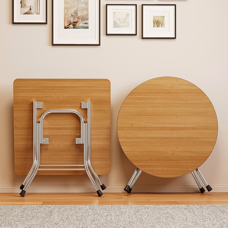 Folding Table, Household Round Table, Fire Table, Portable Dining Table, Outdoor Camping Stall, Simple Square Table