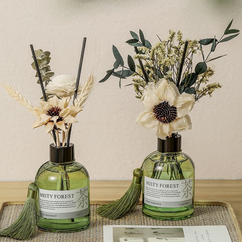 Coffee Table Ornaments Tea Fragrance High-End Bedroom Indoor Long-Lasting Fragrance Dry Flower Fragrance White Tea Essential Oil Jasmine Aromatherapy Ornaments