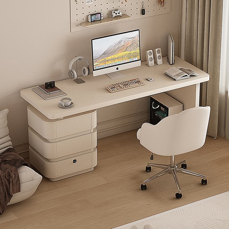 Princess-Style Desk with Integrated Storage Cabinet, Suitable for Office Use, Can Accommodate a Computer, Window Sill Workstation, New