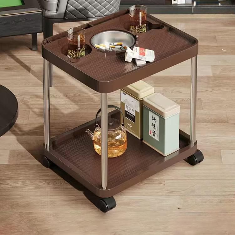 Sofa Side Table Living Room Home Coffee Table Chess and Card Room Movable Tea Rack Balcony Bedroom Bedside Simple Small Table