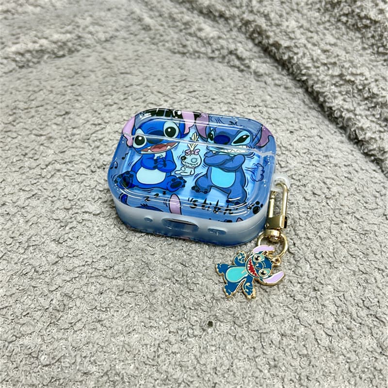 Stitch-Themed Protective Case for AirPods Pro 3, AirPods 4, Apple Earphone Protective Case, AirPods Pro 2Nd Generation Earphone Case, 3Rd and 4Th Generation AirPods 3 Bluetooth Earphone Case