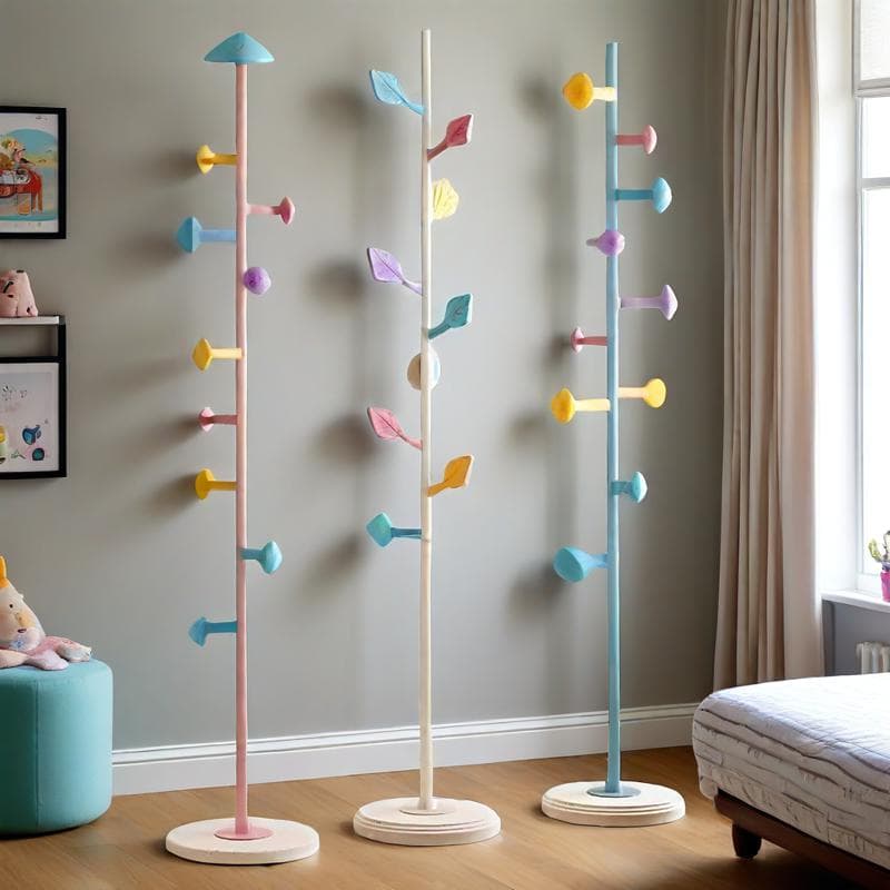 Clothes Rack, Floor-Standing Bedroom Coat Rack, Children's Clothes Hanger, Household Clothes Rack, Dormitory Girls' Clothes Hanging Organizer