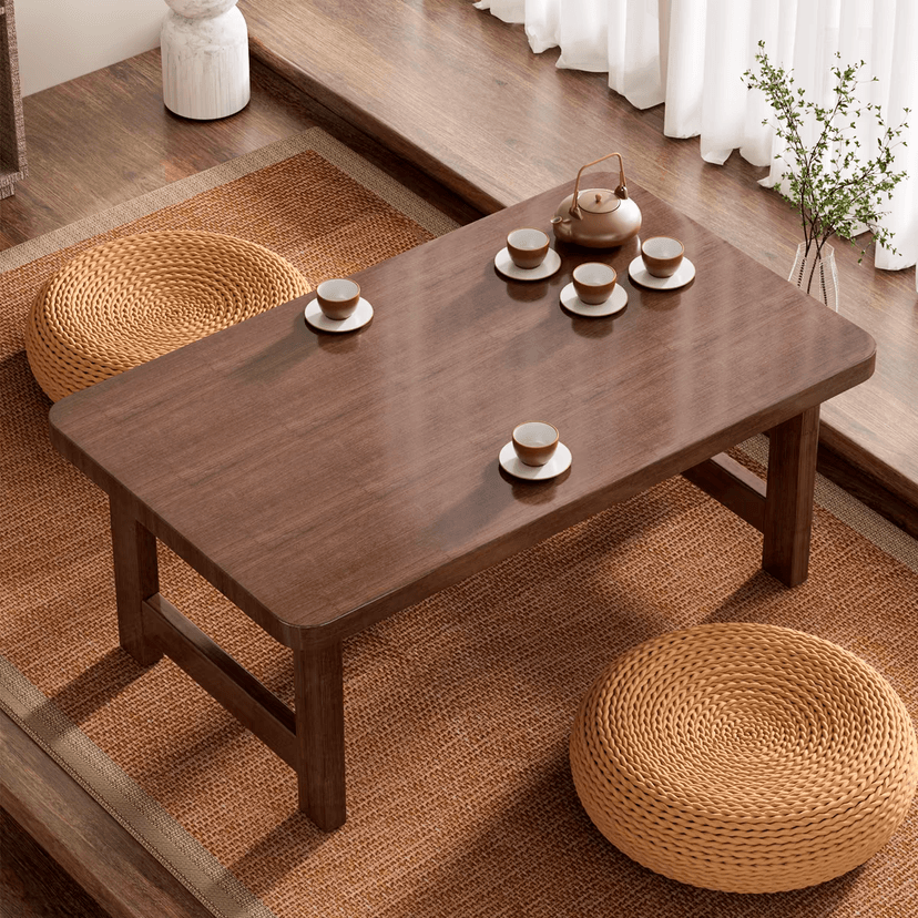 Chinese-style Foldable Small Table For Home Balcony Bay Window Table Kang Table Low Dining Table Tatami Tea Table Tea Table Bed Desk