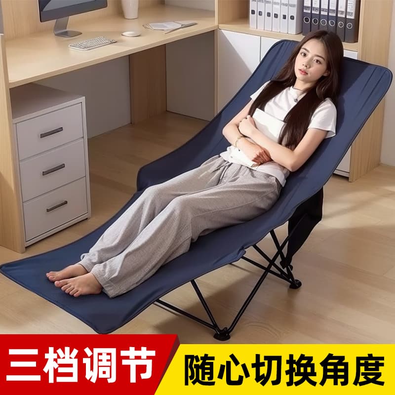 Folding Bed Single Bed Office Lunch Break Handy Gadget Dual-purpose Bed Chair Nap Space-free Accompanying Army Bed Recliner