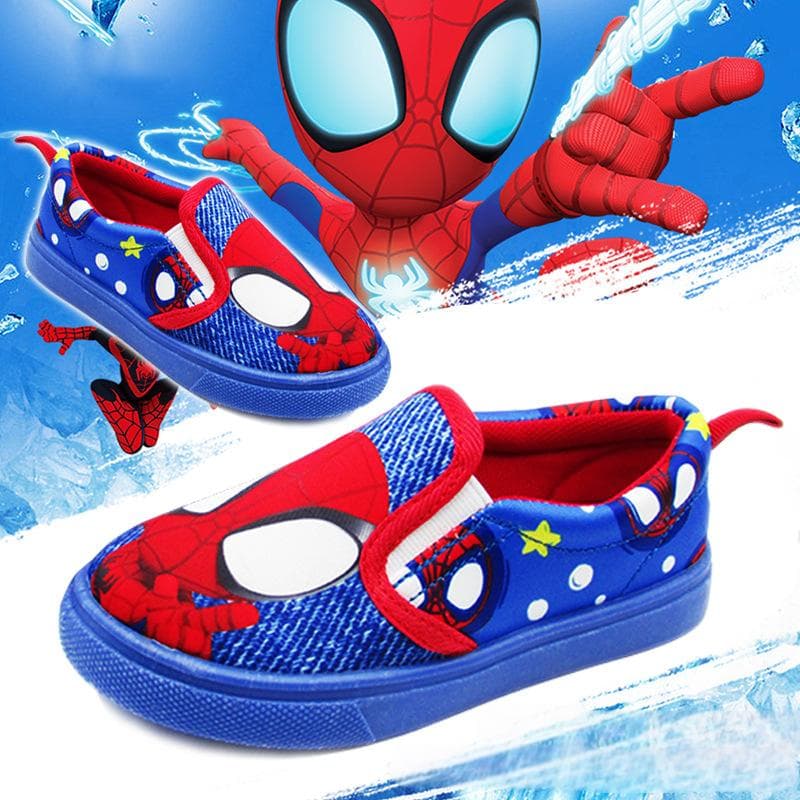 Children's Canvas Shoes Spider-Man Kidsren's Shoes Boys and Girls Sneakers Spring & Fall New Cartoon Non-Slip Casual Shoes
