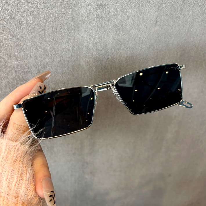 Retro Fashion Small-Frame Sunglasses for Men, Anti-Uv Metal Frame, Punk Hip-Hop Driving Sunglasses for Men