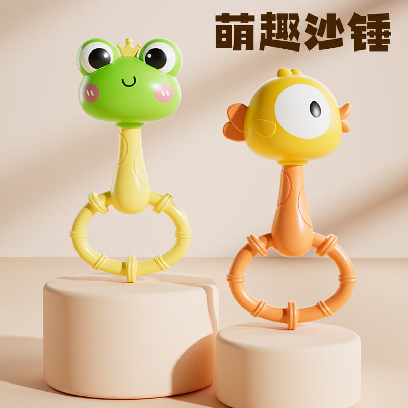 Baby Rattle for 0 to 1 Year Olds, Chewable and Educational, Newborn Hand Bell, Suitable for Babies over 6 Months, Grasping Training