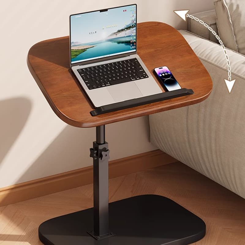 Computer Desk Can Be Raised and Lowered, Suitable for Bedroom, Home Use, Bedside, Bay Window, Foldable Small Desk, Storage Rack, Dormitory Laptop Small Table