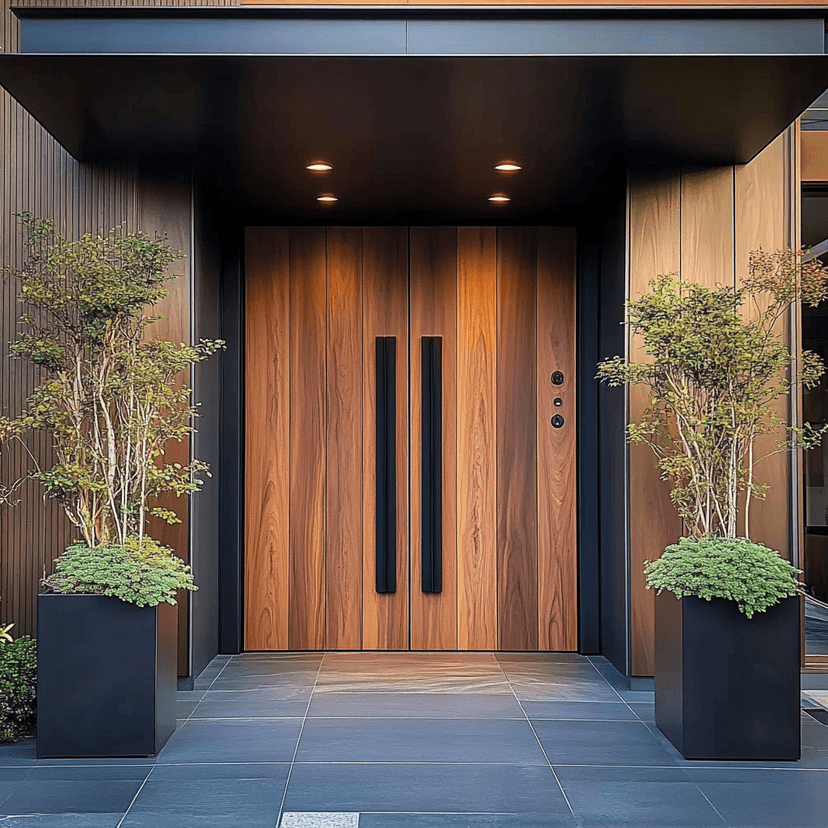 New Chinese-Style Bedroom Door, Teak Wood Door, Pure Solid Wood Door, Interior Door, Villa Room Door, Guesthouse Log Door, Solid Wood Door