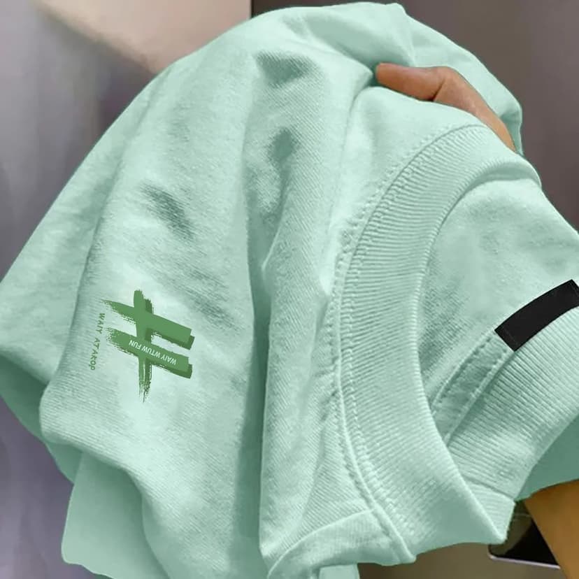 Foreign Trade Clearance Withdraws ~ Limited Time Impulse National Trend Design ins Niche Simple Letter Couple Pure Cotton Short-Sleeved T-Shirt