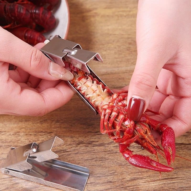 New Stainless Steel Household Kitchen Tool for Peeling and Shelling Spicy Crayfish, Shrimp Peeler, Meat Extractor, Shell Opener
