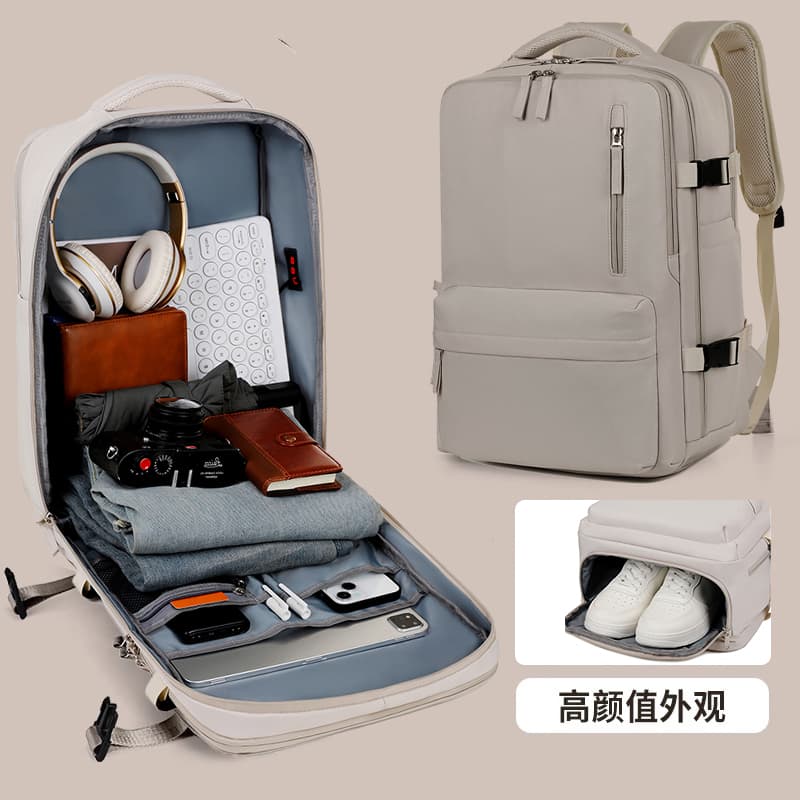 Travel Backpack, Men's Backpack, Short-Distance Business Trip Portable Bag, Luggage Bag, Large-Capacity Student School Bag, Computer Bag, Women's
