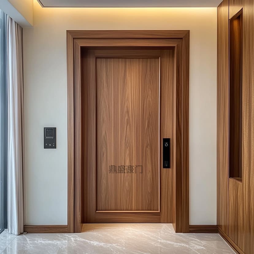 Wabi-Sabi Style Solid Wood Bedroom Door, Villa Single Door, Rural Self-Built House, Homestay Courtyard Door, Natural Wood Entrance Door