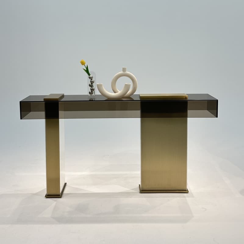 Italian Style Entrance Table Accessible Luxury Style Modern Entrance Cabinet Entrance Hall Entrance Stainless Steel Entrance Table Designer Wall Table