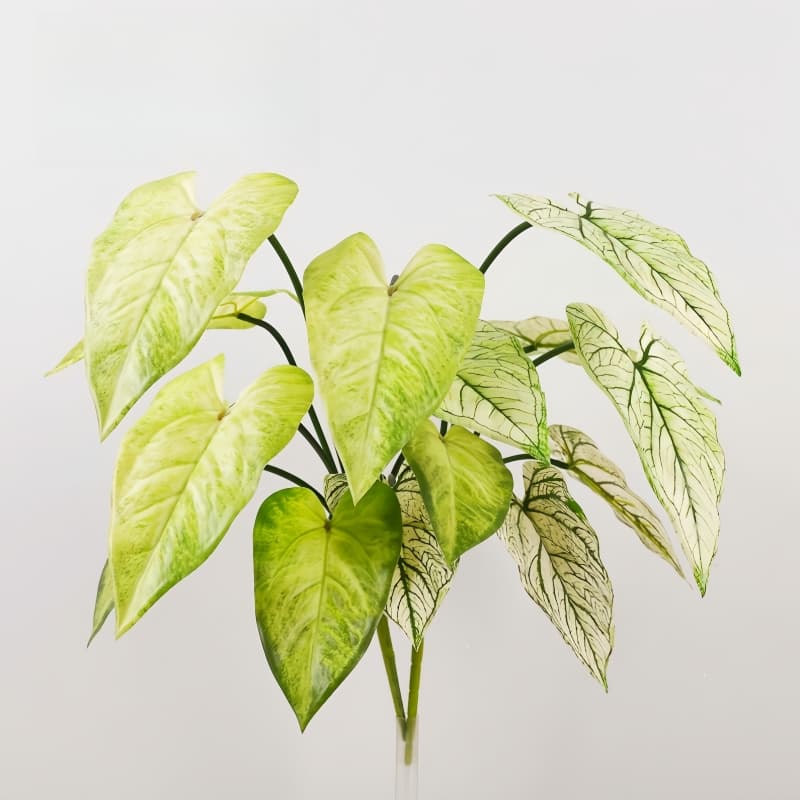 Artificial Plant Fake Flower Single Large Monstera Decorative Plant Gardening Artificial Landscaping Green Plant Potted Grass