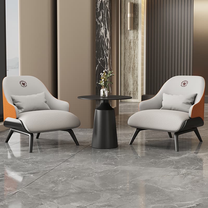 Modern Single Sofa Chair Living Room Balcony Balcony Leisure Chair Sofa Hotel Club 4S Shop Reception Negotiation Table and Chair