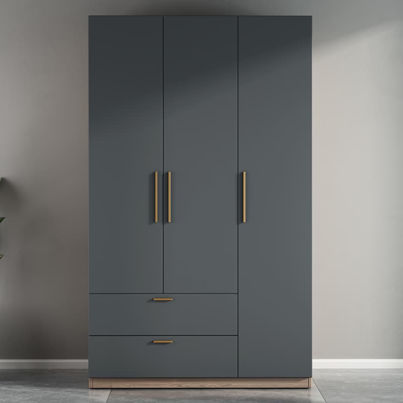 Rental Wardrobe Three or Four Doors Simple Modern Bedroom Economical Large Wardrobe Assembly Five Doors Six Doors Double Door Cabinet