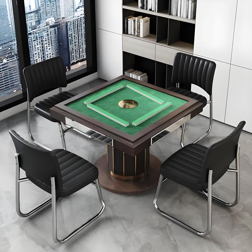 Special Mahjong Chair for Chess and Card Room, Comfortable for Long Periods of Time, Set of Four Office Computer Chair Backrest Conference Stools