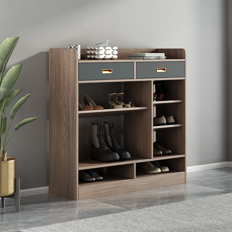 Simple Modern Shoe Cabinet for Rental Apartments, Three-Door Shoe Cabinet for Bedroom, 1.2m Door Small Shoe Cabinet, Highly Economical Small Shoe Cabinet