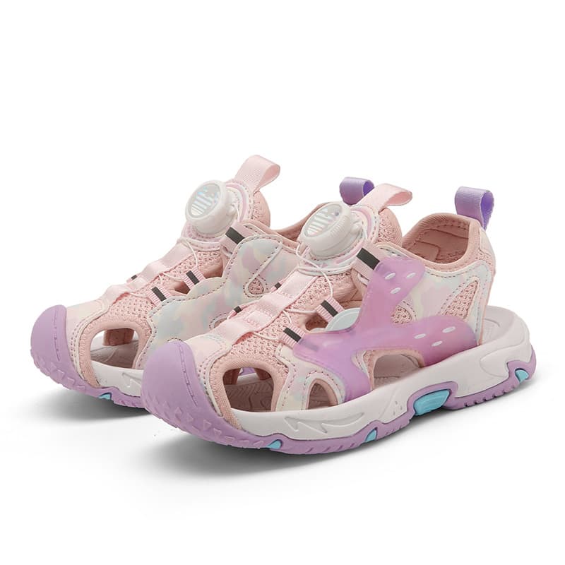 2025 New arrival girl Boys Baotou Sandals Summer Girls Children's Soft Bottom Swivel kids Beach Shoes