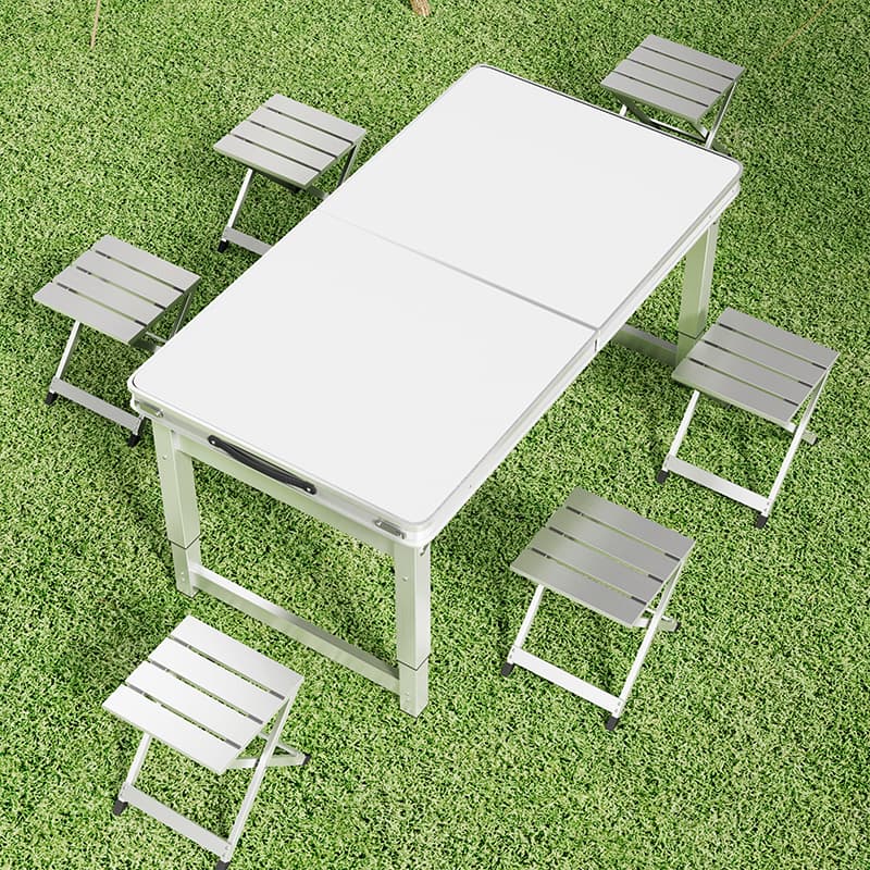 Folding Table for Home Use, Portable Simple Dining Table, Outdoor Camping Picnic Table and Chairs, Night Market Stall Square Table
