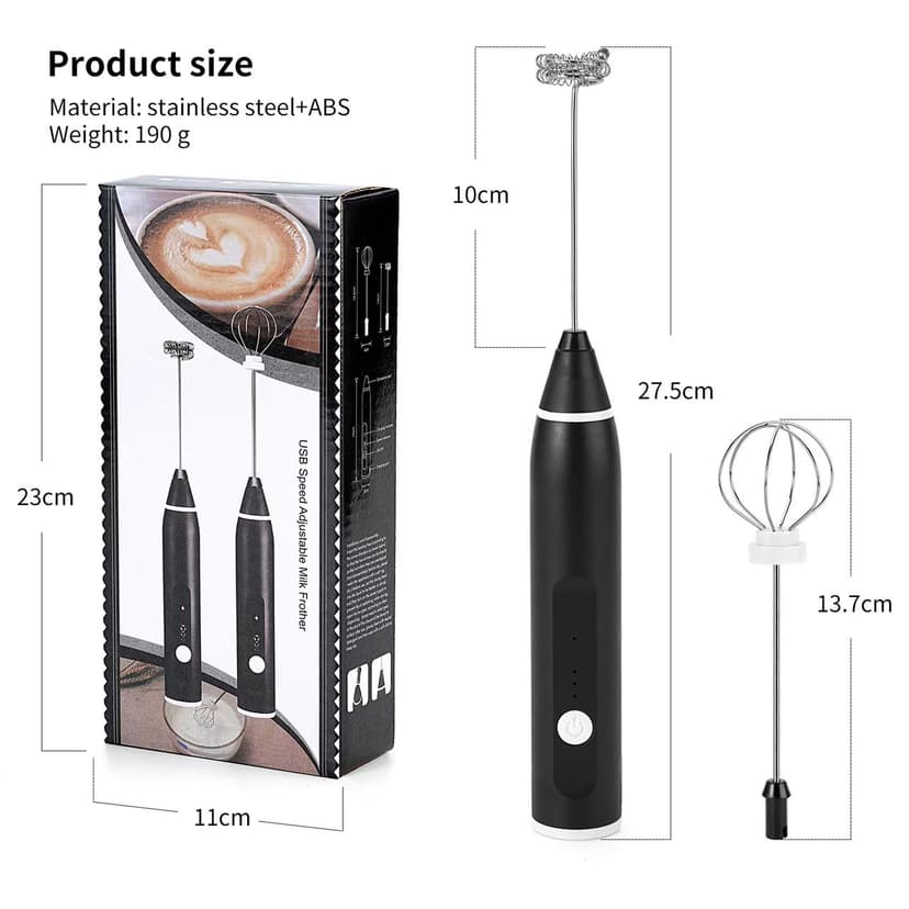 Double-Headed】Cross-Border Handheld Electric Milk Frother, Mixer, Egg Beater, Household Small Automatic Stirring Stick